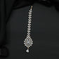Floral Arrangement Tikka with Suspended Drop Detail