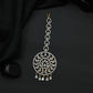 Tikka with Circular Floral Medallion and Drop Fringe