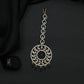 Tikka with Circular Floral Medallion and Drop Fringe