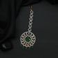 Tikka with Circular Floral Medallion and Drop Fringe
