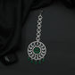 Tikka with Circular Floral Medallion and Drop Fringe