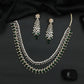 Necklace with Chevron Border and Double Row Design