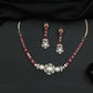 Oval Link Necklace Set with Pearl Centrepiece