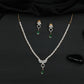Floral Cluster Necklace Set with Centre Drop