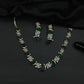 Necklace Featuring Alternating Floral Clusters and Pear Elements