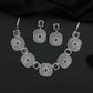 Necklace Featuring Circular Medallions and Geometric Connectors