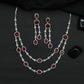 Necklace Featuring Double Row Link Arrangement