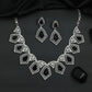 Openwork Geometric Necklace with Statement Appeal