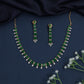 Statement Gold Polish Necklace with Graduated Teardrop Drops