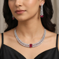 Crystal Lattice Choker with Center Frame Detail
