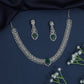 Statement Necklace with Layered Row Construction and Center Drop