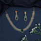 Statement Necklace with Layered Row Construction and Center Drop
