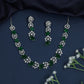 Contemporary Floral Necklace with Graduated Drop Design