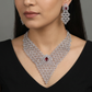 Couture Archive Rhodium Necklace with Cascading Lattice Silhouette