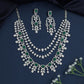 Botanical Cascade Rhodium Necklace with Grand Occasion Silhouette
