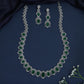 Floral link long haara with graduated oval arrangement