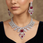 Occasion wear necklace with chandelier drop focal point