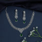 Party wear necklace with floral burst arrangement