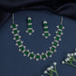 Bridal collar necklace with oval station styling