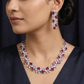 Botanical vine necklace with rectangular station detailing