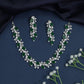 Botanical vine necklace with rectangular station detailing