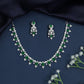 Elevated occasion necklace with sculpted station arrangement