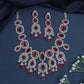 Medallion Link Necklace Set with Chandelier Tassels