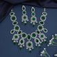 Medallion link necklace with chandelier fringe styling