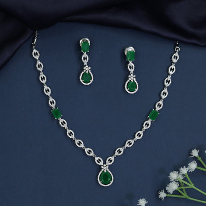 Lightweight station necklace with balanced drop detailing