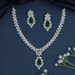 Leaf trail necklace with pendant drop focal design