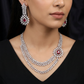 Mastercraft series necklace with triple drape construction