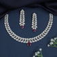Featherline necklace with tapered link arrangement