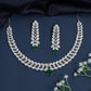 Featherline necklace with tapered link arrangement