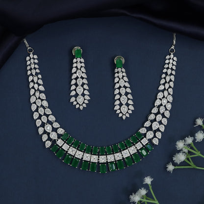 Necklace with Architectural Border Design and Crest Detailing