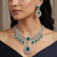Necklace with Medallion Frame Arrangement and Garland Edgework