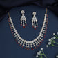 Necklace with Graduated Halo Frames and Decorative Fringe Accents