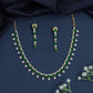 Gj Necklace with Garland Link Construction and Fringe Accent Border