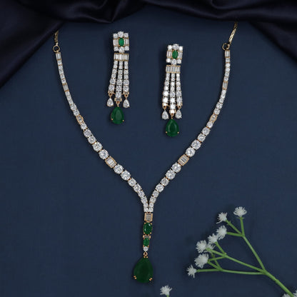 Necklace with Y-Drop Construction and Medallion Accent Detail
