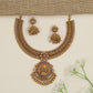 Grand Antique Necklace with Lakshmi Pendant and Heritage Detailing