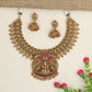 Majestic Necklace set showcasing ornamental deity panels