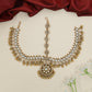 Traditional Antique Head Set with Secure Side Hooks and Intricate Backing