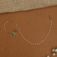 Minimalist Antique Nath with decorative floral centrepiece
