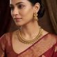 Signature lakshmi coin necklace with richly detailed collar silhouette