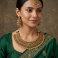 Grand heritage collar Choker with repeating floral coin motifs