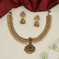 Coin Border Antique Necklace with temple-inspired centre pendant