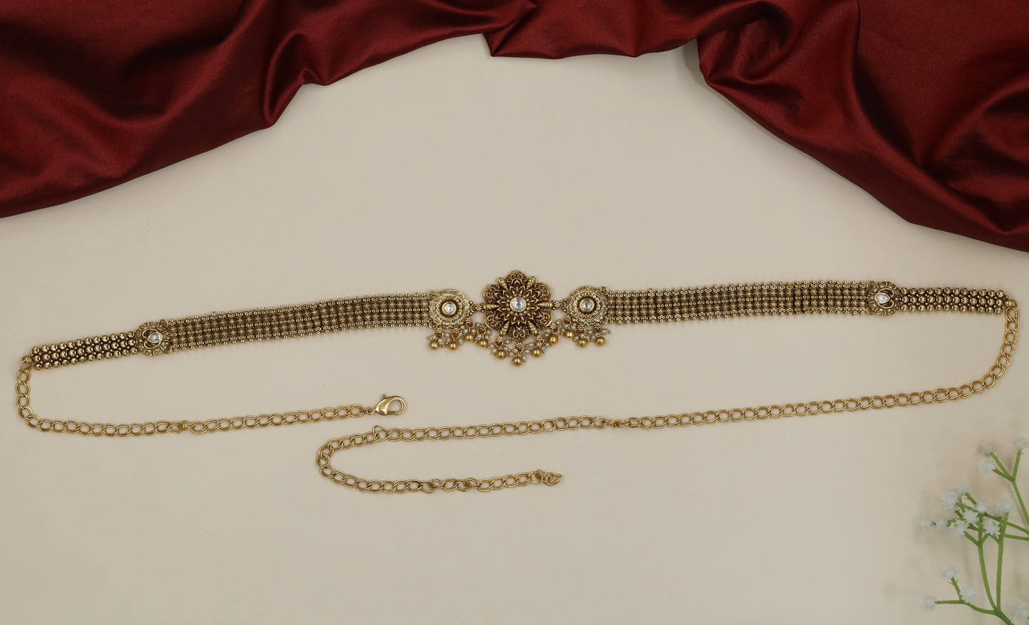 Grand centrepiece Antique Waist Belt with layered traditional detailing