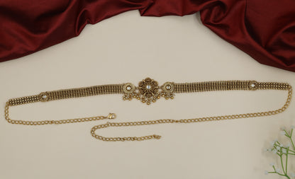 Grand centrepiece Antique Waist Belt with layered traditional detailing