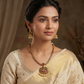 Antique Lakshmi pendant necklace with braided chain design