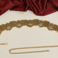 Pearl mesh Antique Waist Belt with sculpted Lakshmi connectors