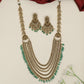 Multi-layer Antique Long Haara with decorative cascading strands